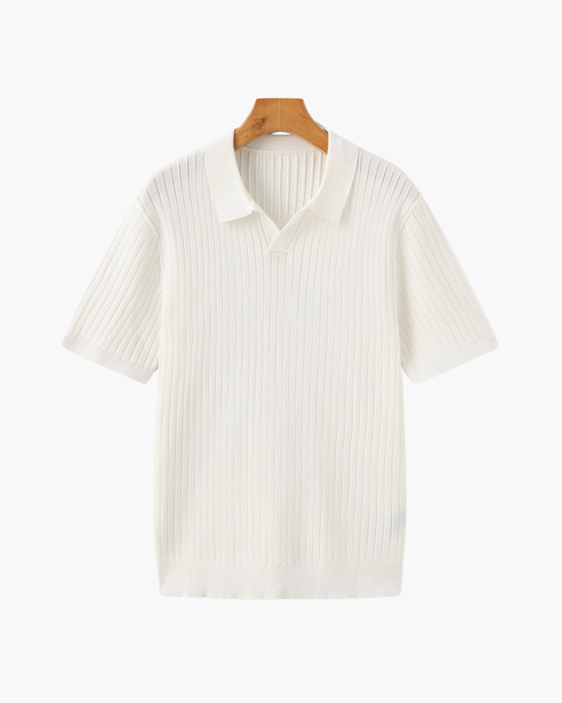 Polo – Maille côtelée premium et élégance intemporelle