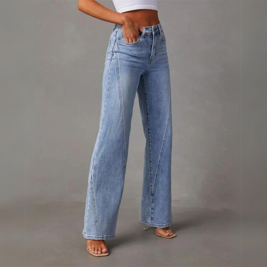 Jean Large – Taille Haute Confortable