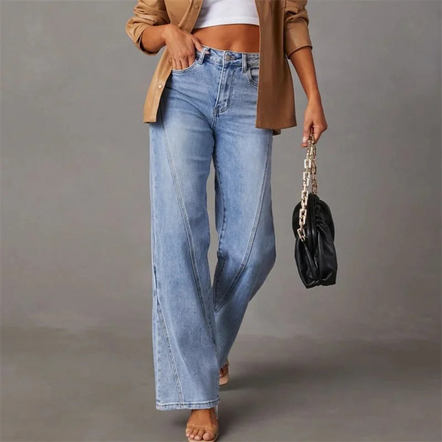 Jean Large – Taille Haute Confortable