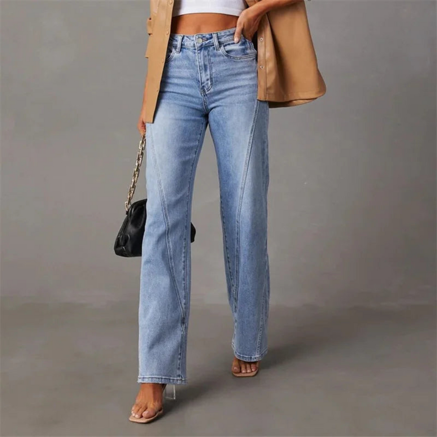Jean Large – Taille Haute Confortable
