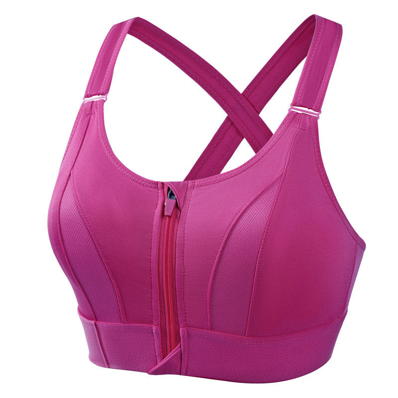 Soutien-gorge de sport à fermeture éclair – maintien maximal et confort respirant