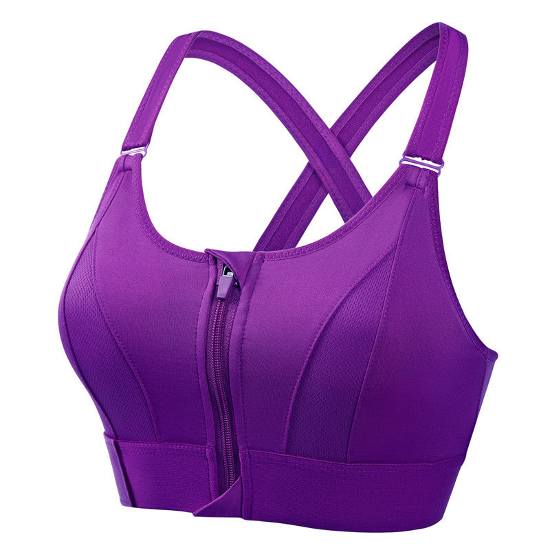 Soutien-gorge de sport à fermeture éclair – maintien maximal et confort respirant