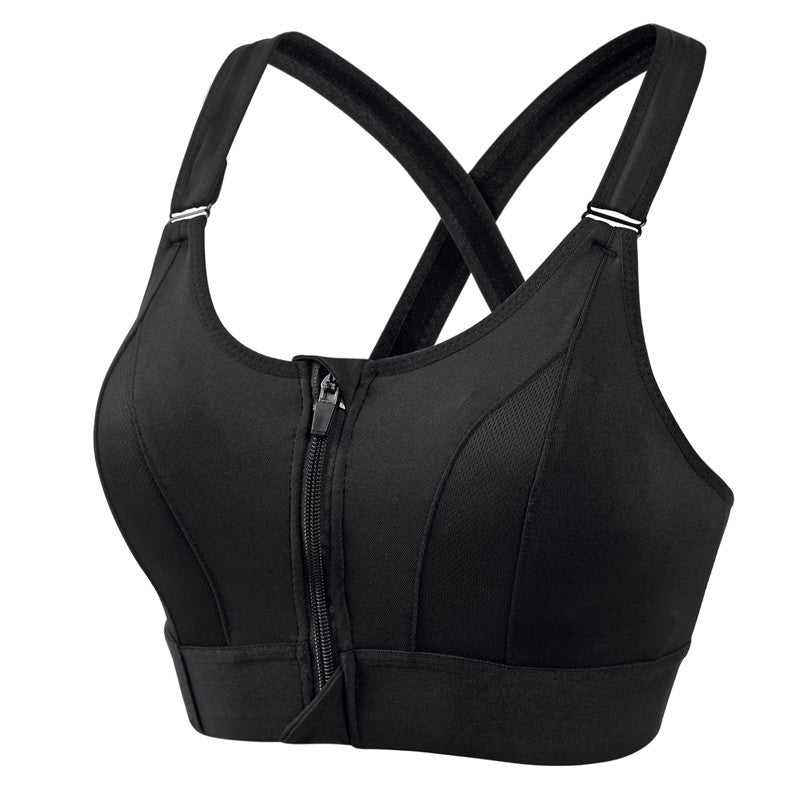 Soutien-gorge de sport à fermeture éclair – maintien maximal et confort respirant