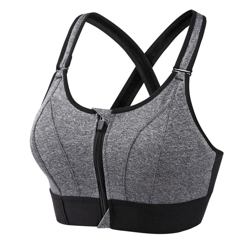 Soutien-gorge de sport à fermeture éclair – maintien maximal et confort respirant