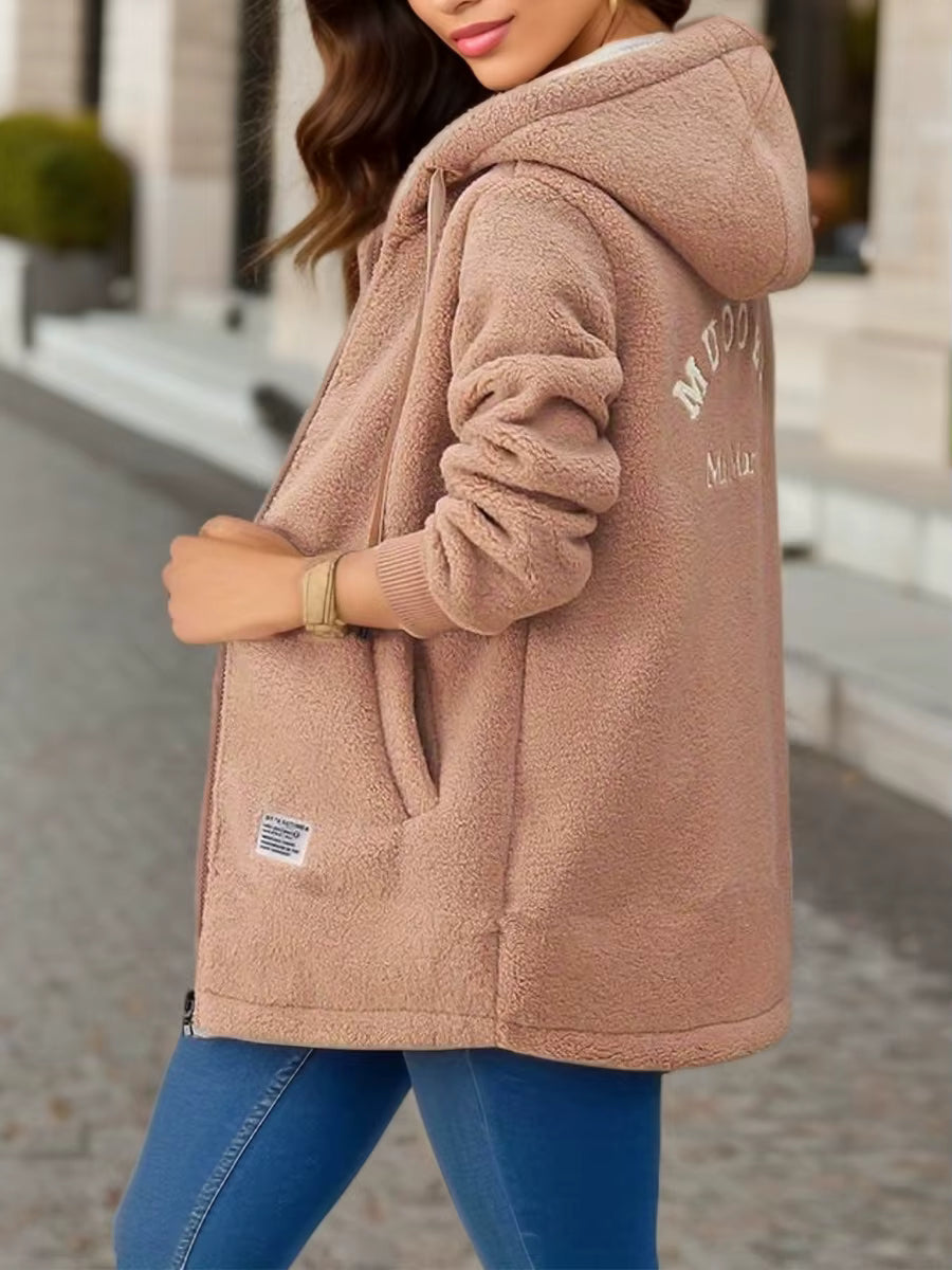 Veste en polaire teddy – Chaleur douce et élégance décontractée