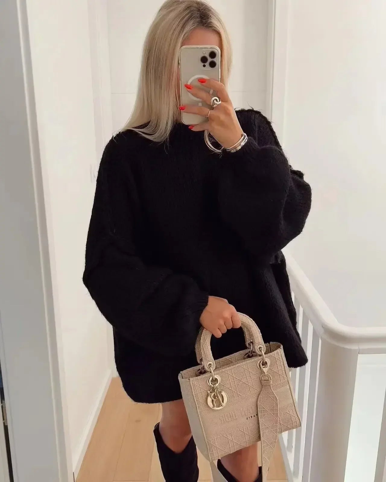 Pull en Maille Oversize – Confort & Style
