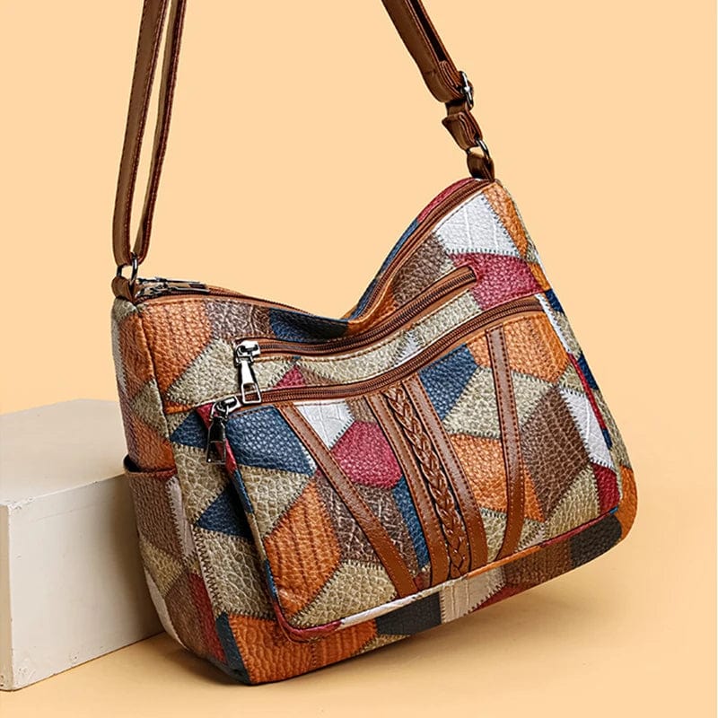 Sac Bandoulière Patchwork – Élégant, Pratique et Confortable