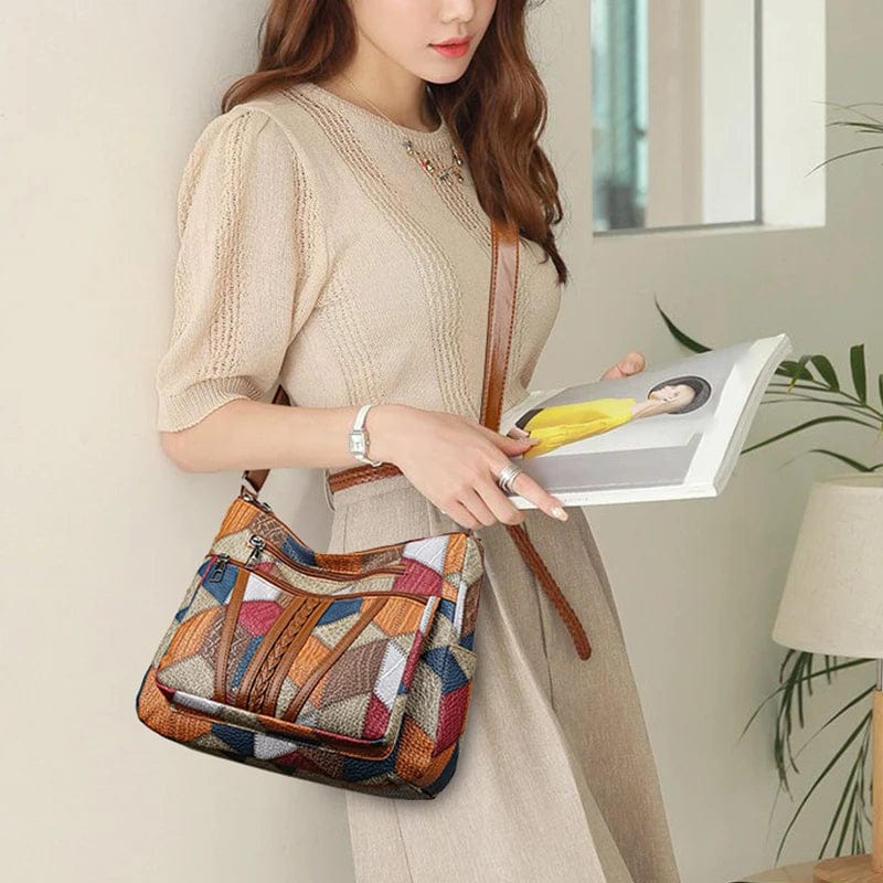 Sac Bandoulière Patchwork – Élégant, Pratique et Confortable