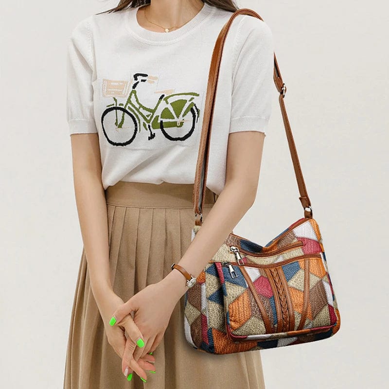 Sac Bandoulière Patchwork – Élégant, Pratique et Confortable