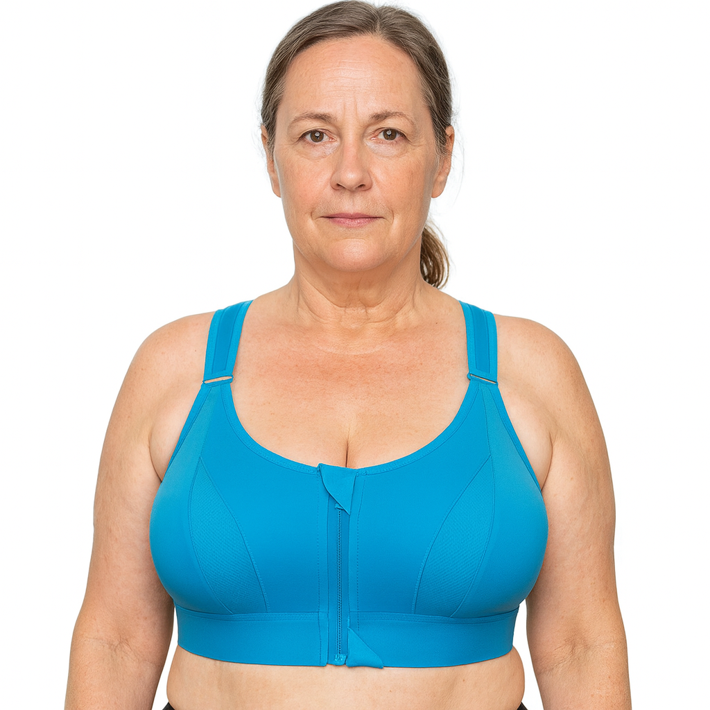 Soutien-gorge de sport à fermeture éclair – maintien maximal et confort respirant