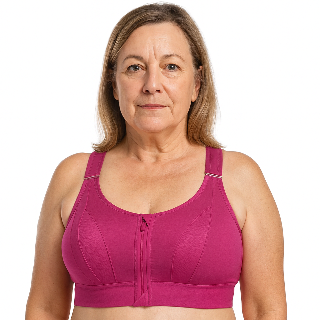 Soutien-gorge de sport à fermeture éclair – maintien maximal et confort respirant