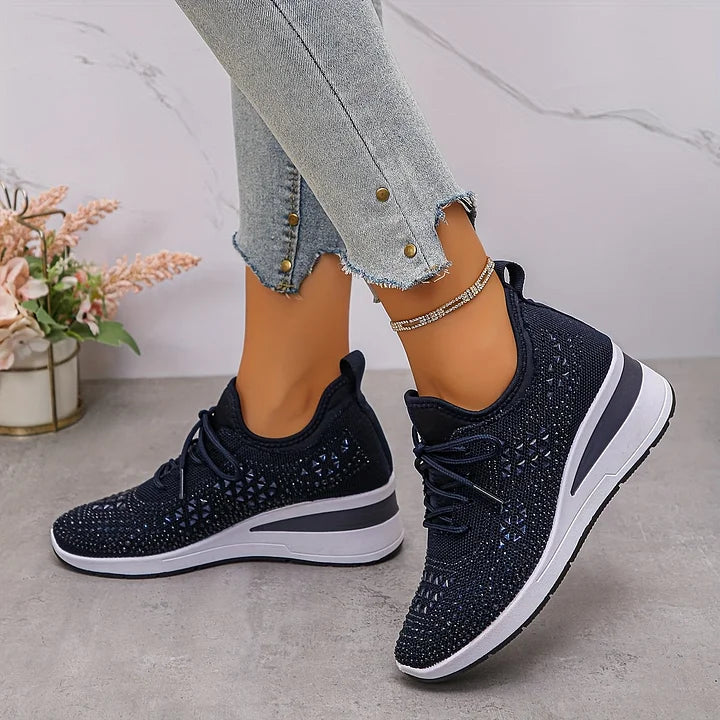 Baskets Confortables – Élégance scintillante et confort absolu