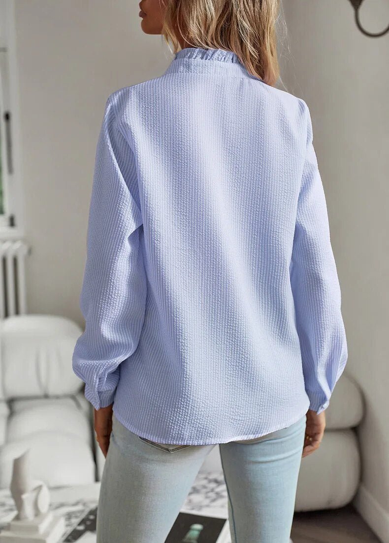 Blouse Polo – Élégance aux Détails Subtils