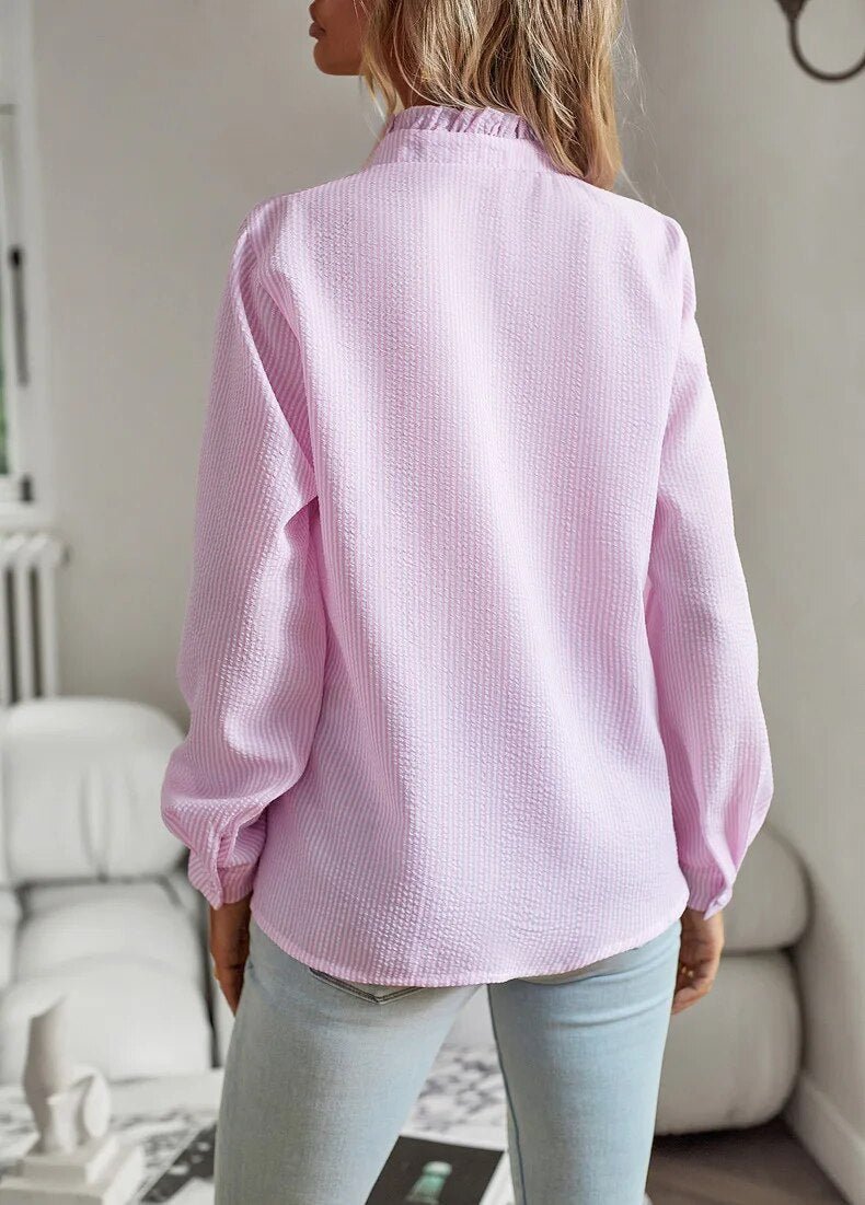 Blouse Polo – Élégance aux Détails Subtils