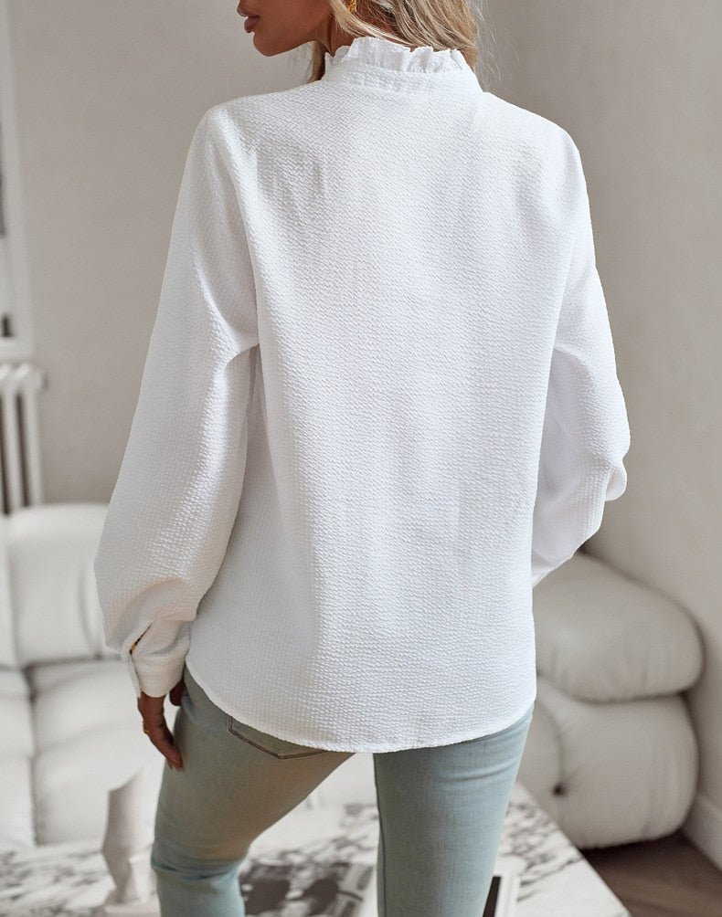 Blouse Polo – Élégance aux Détails Subtils