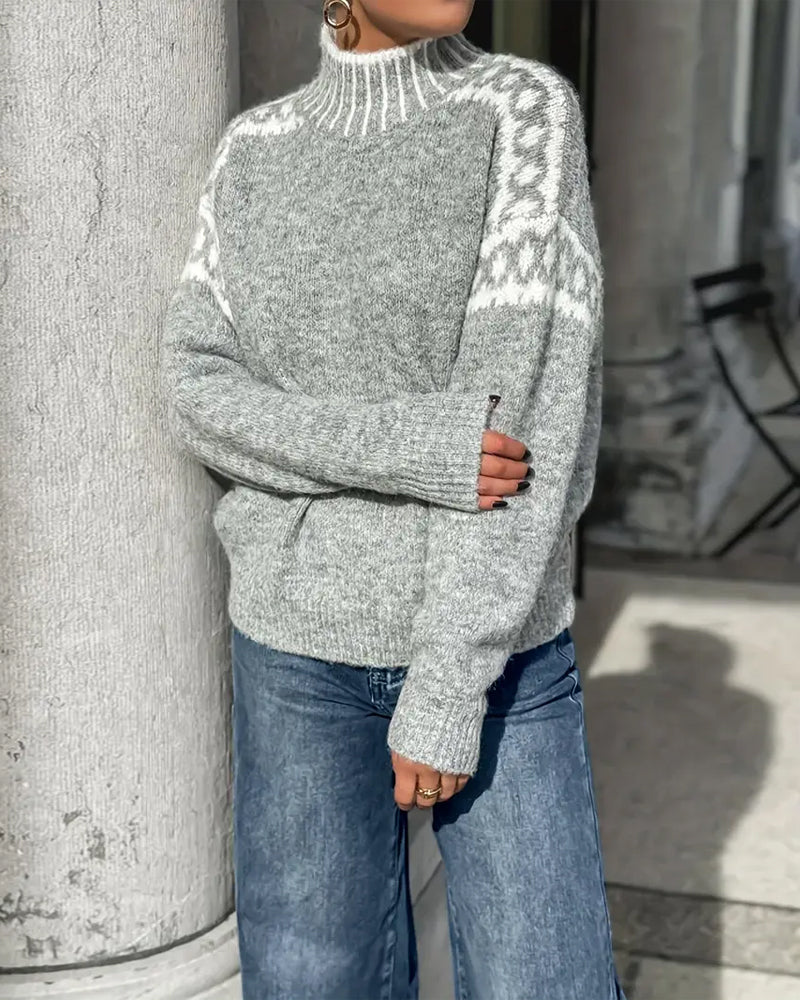 Pull Tricoté Doux – Élégance chaude et confort intemporel