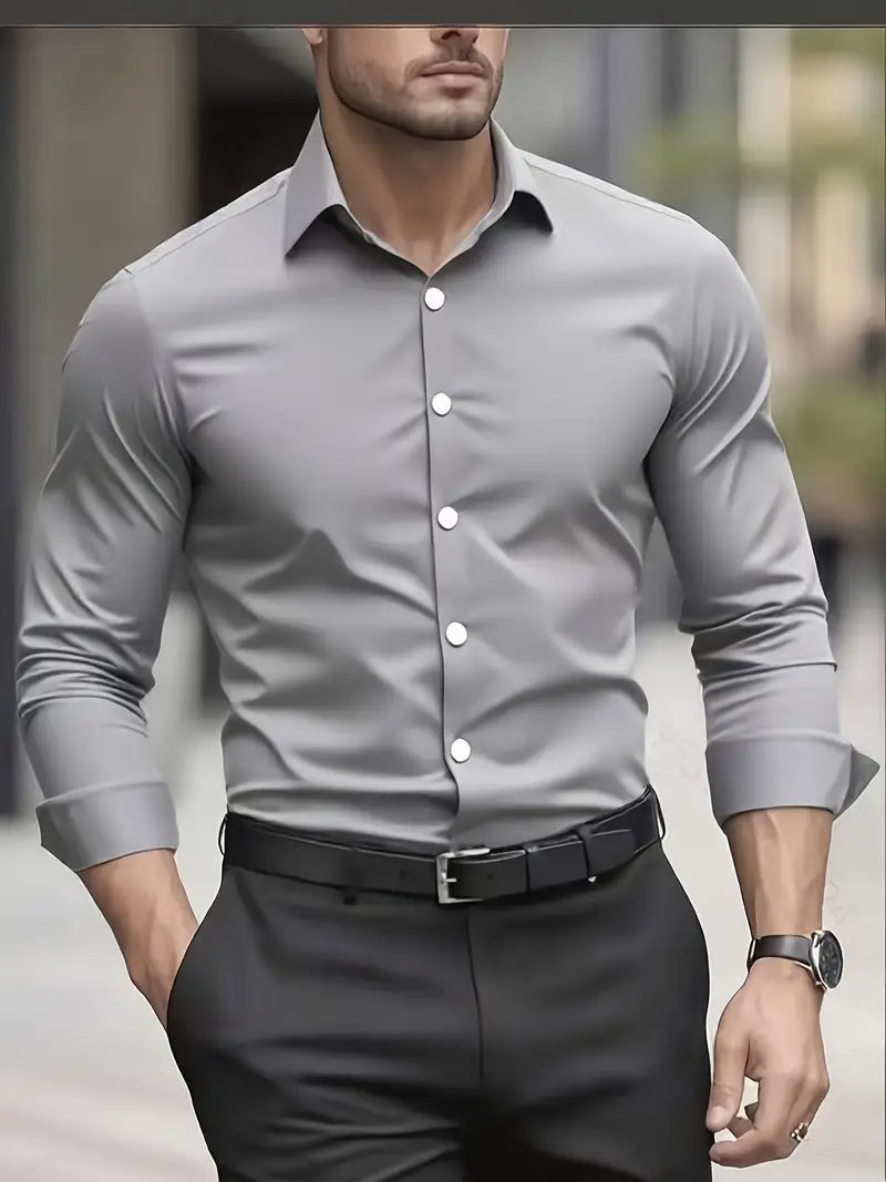 Chemise Slim Fit – Respirante & Élégance Intemporelle