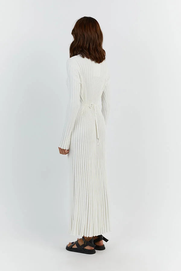 Robe Maxi – Lignes Verticales Élégantes