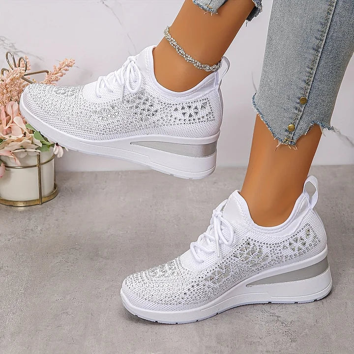 Baskets Confortables – Élégance scintillante et confort absolu