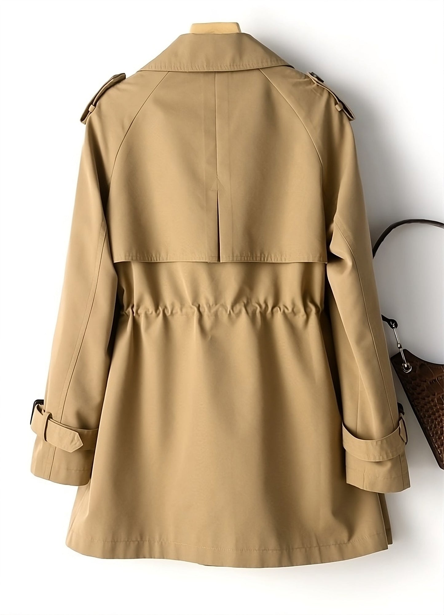 Trench Élégant – Design Croisé Double et Coupe Intemporelle