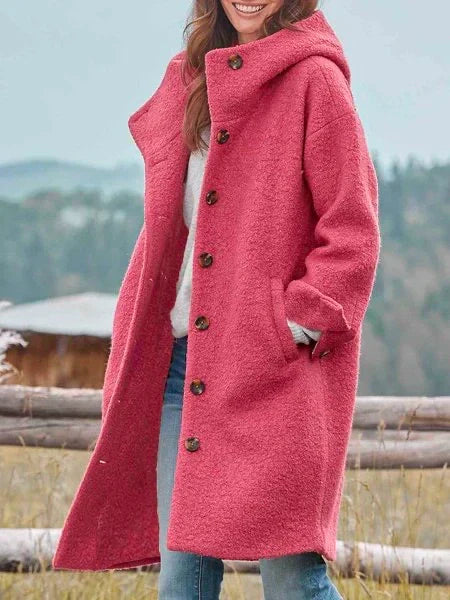 Manteau long à capuche – confort classique et élégance moderne