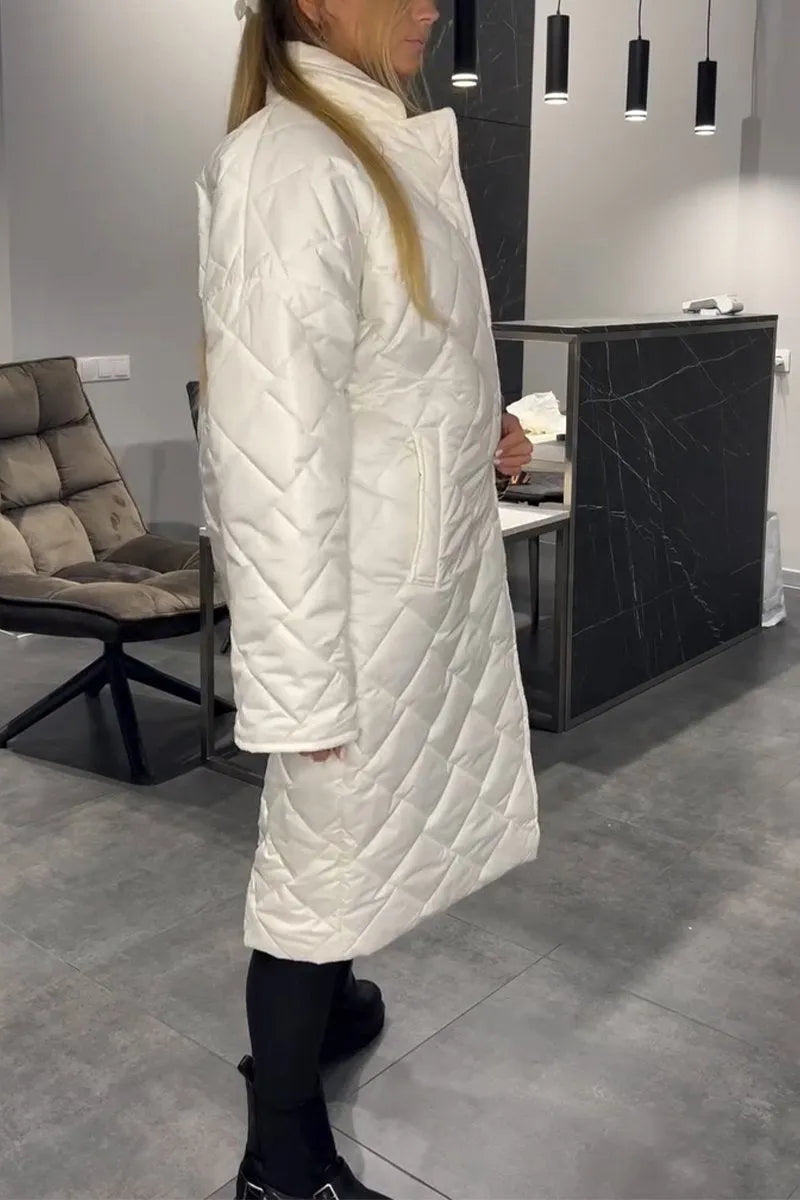 Manteau matelassé – Élégance intemporelle avec une touche léopard audacieuse