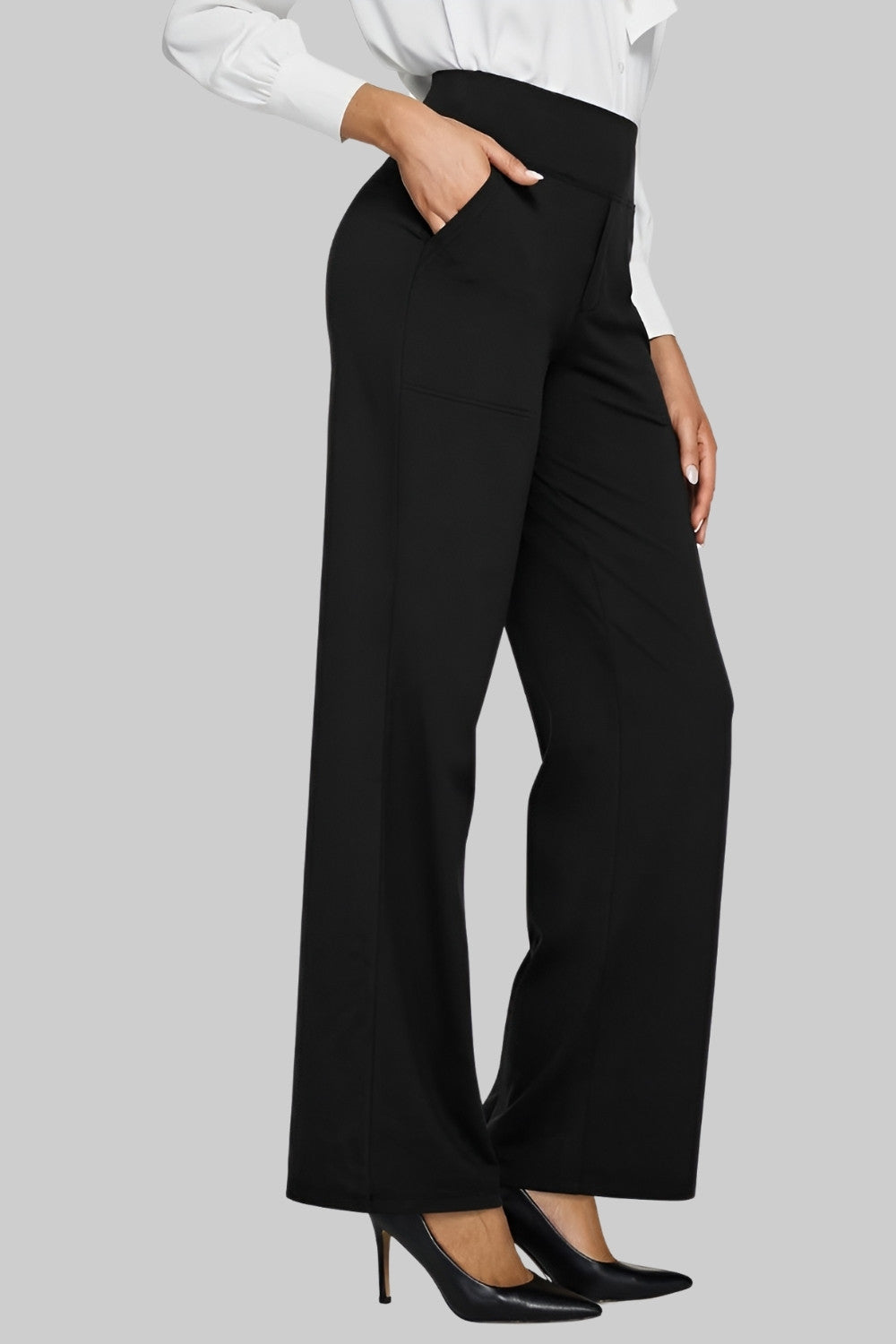 Pantalon Taille Haute – Confort Absolu et Élégance Naturelle