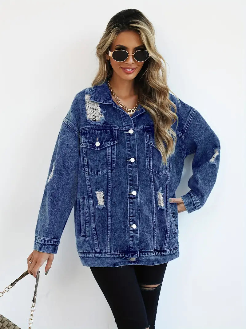 Veste en Jean Oversize – Style intemporel & confort absolu