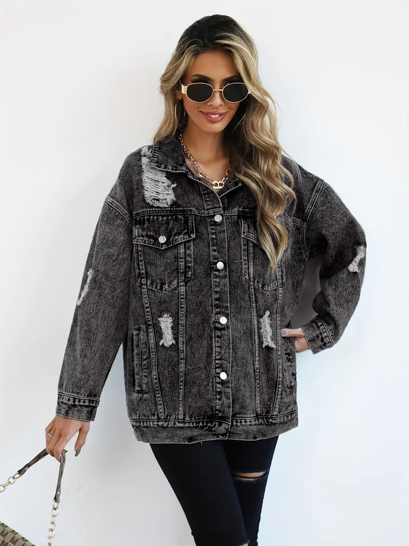 Veste en Jean Oversize – Style intemporel & confort absolu