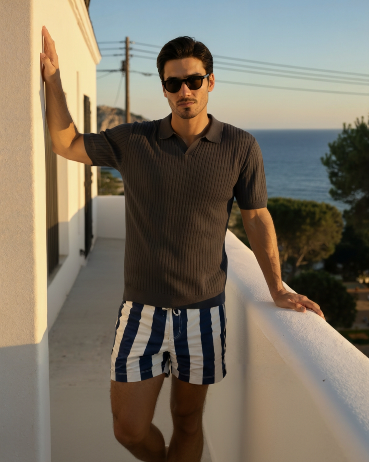 Polo – Maille côtelée premium et élégance intemporelle