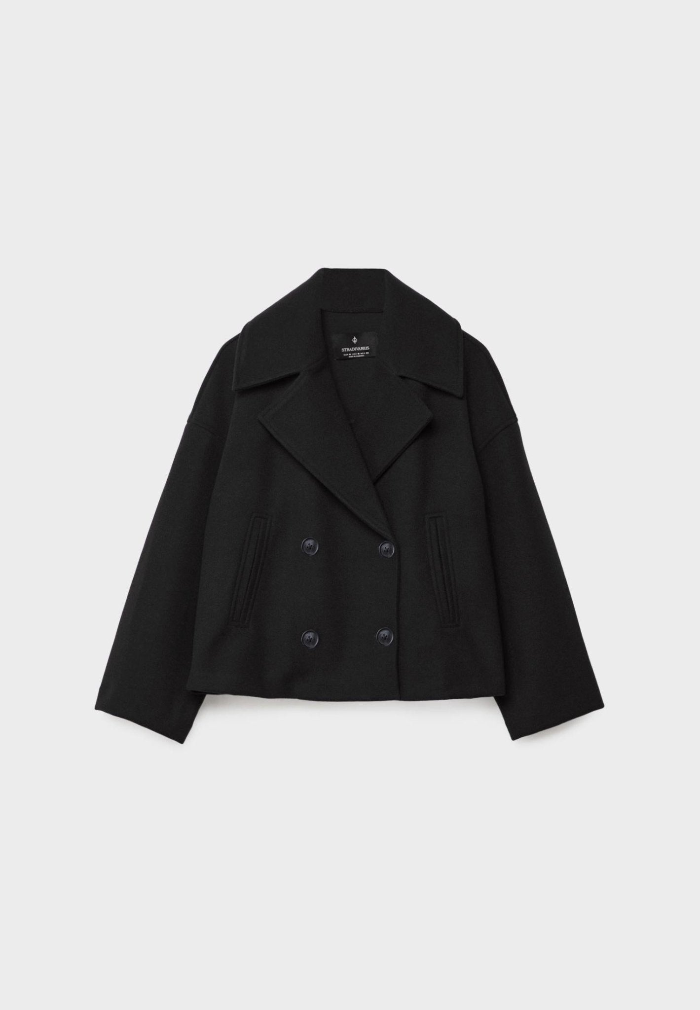 Veste Croisée Courte – Élégance Intemporelle