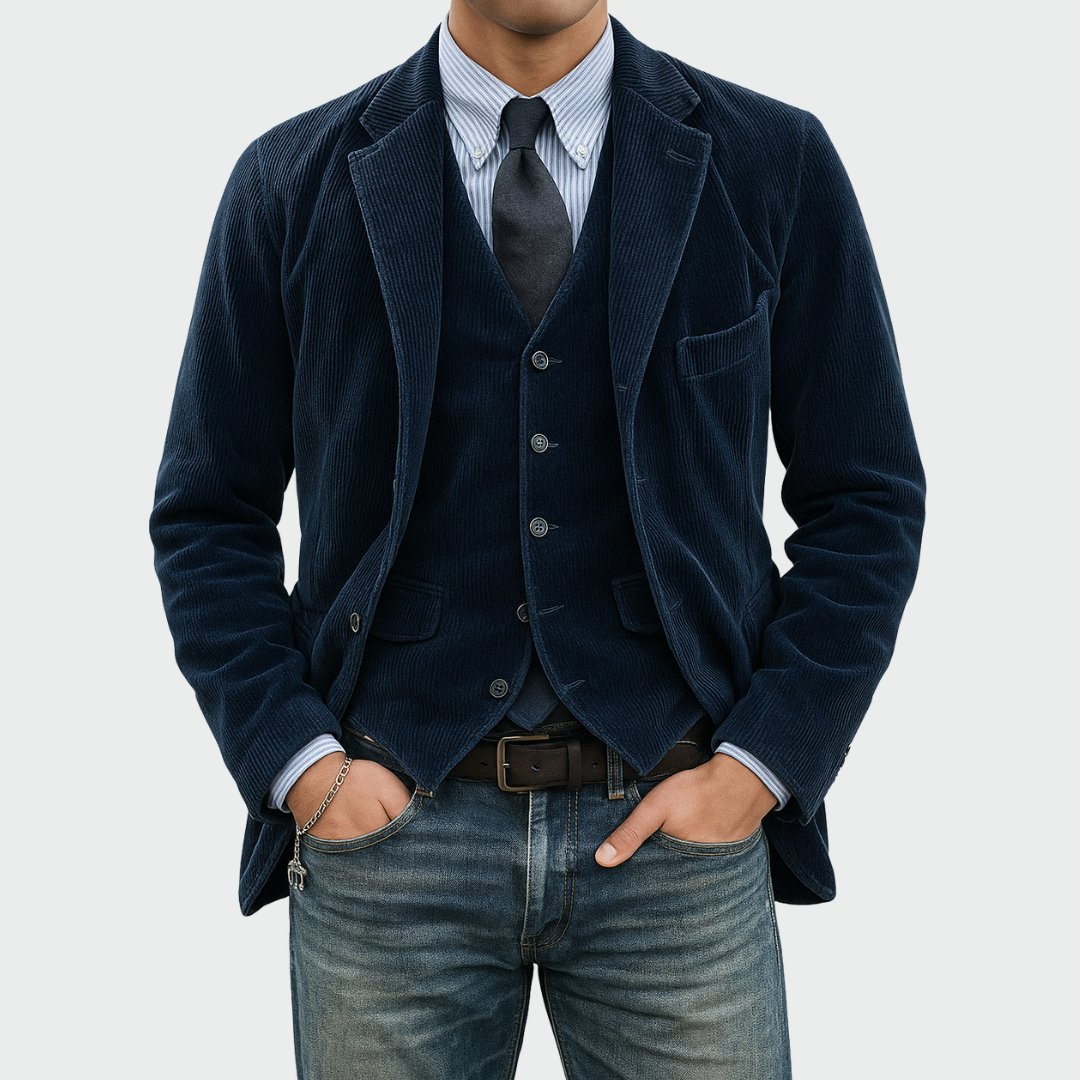 Blazer en Velours Côtelé – L’élégance intemporelle au quotidien