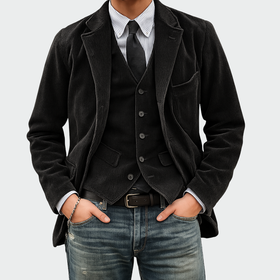 Blazer en Velours Côtelé – L’élégance intemporelle au quotidien