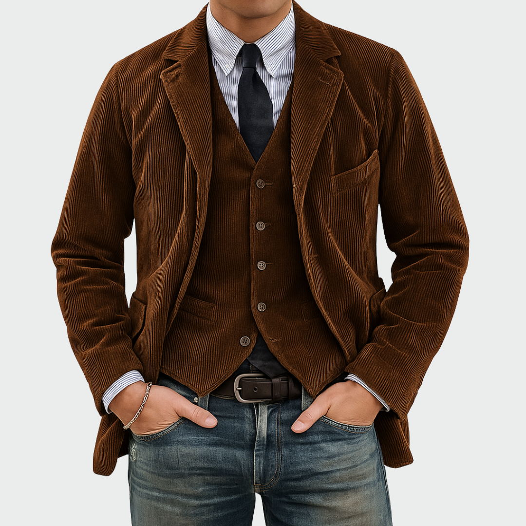 Blazer en Velours Côtelé – L’élégance intemporelle au quotidien