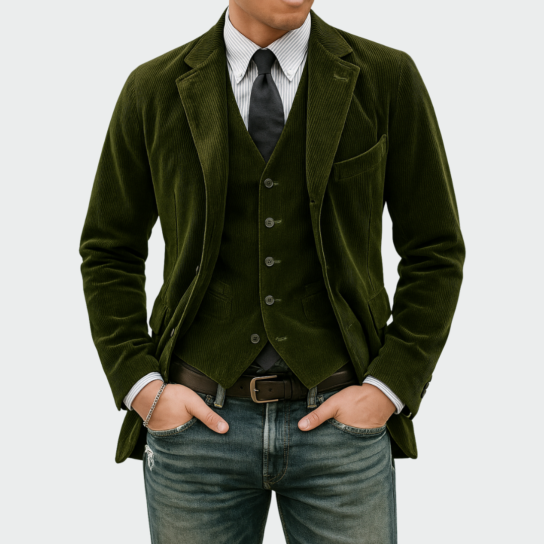 Blazer en Velours Côtelé – L’élégance intemporelle au quotidien