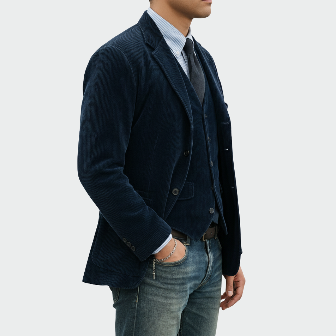 Blazer en Velours Côtelé – L’élégance intemporelle au quotidien
