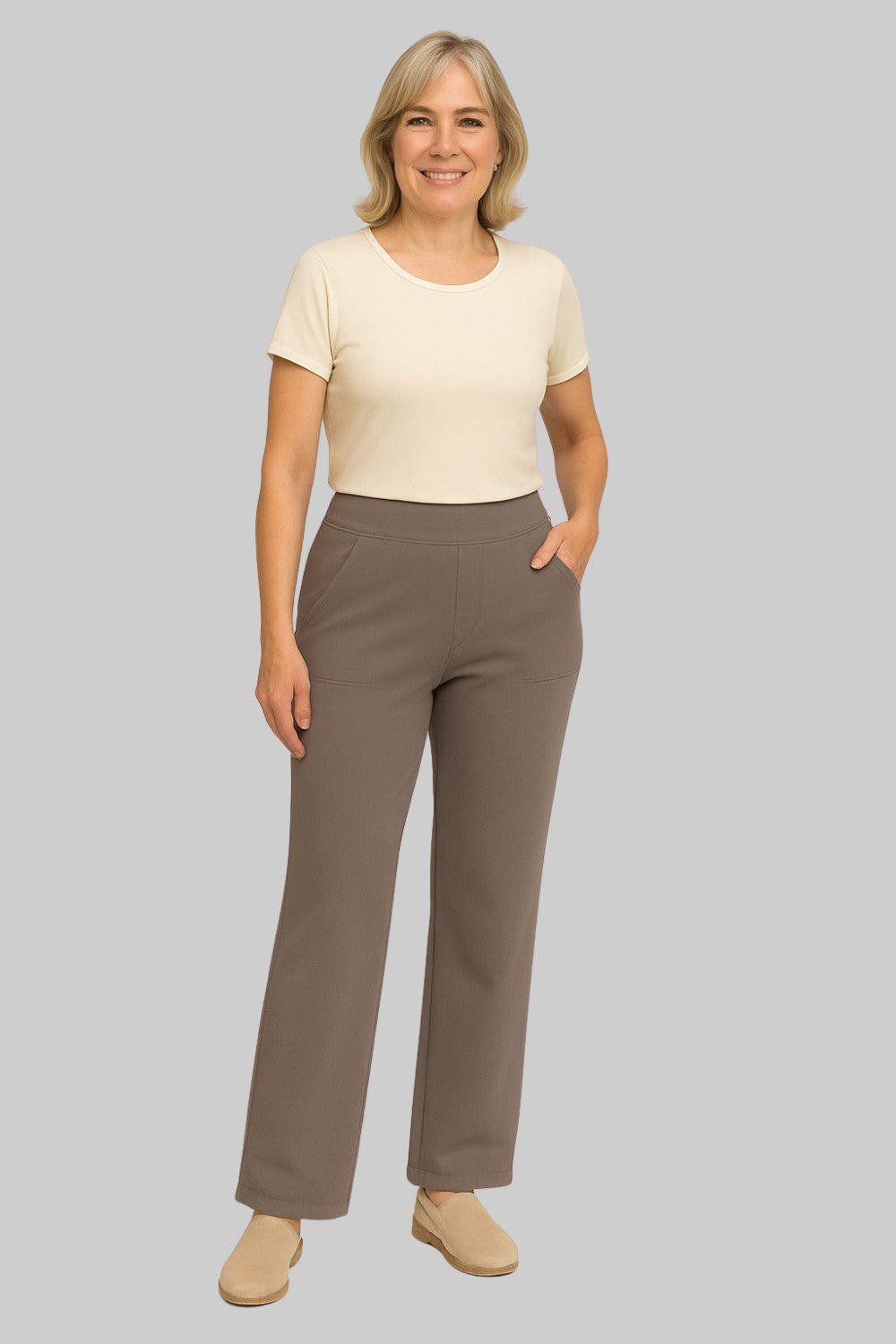 Pantalon Taille Haute – Confort Absolu et Élégance Naturelle
