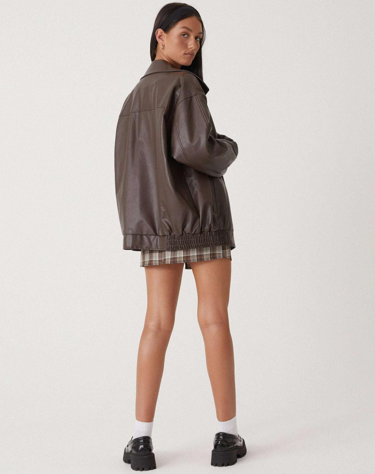 Veste en Cuir PU – Design Durable et Intemporel
