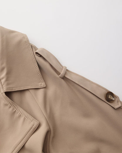 Trench Élégant – Coupe Longue et Design Confortable