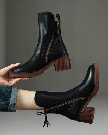 Bottines élégantes – Confort, hauteur & imperméabilité