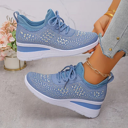 Baskets Confortables – Élégance scintillante et confort absolu