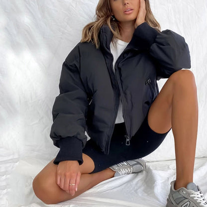 Veste Puffer Croppée – Chaleur & Design Élégant