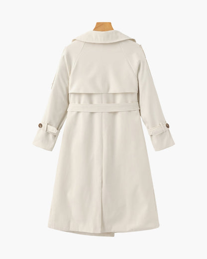 Trench Élégant – Coupe Longue et Design Confortable