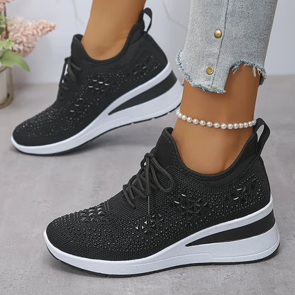 Baskets Confortables – Élégance scintillante et confort absolu
