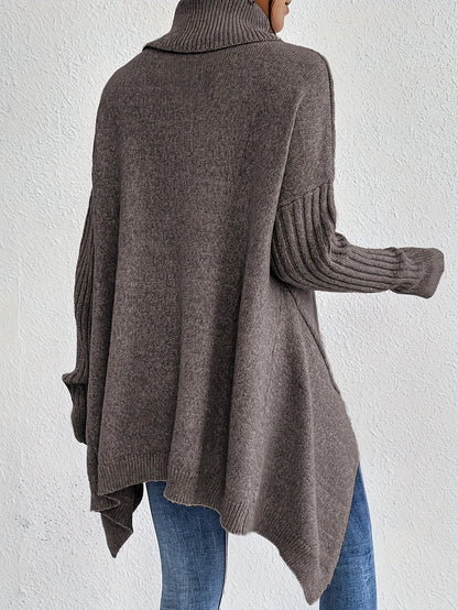 Pull oversize à col montant – Chaleur, douceur et élégance