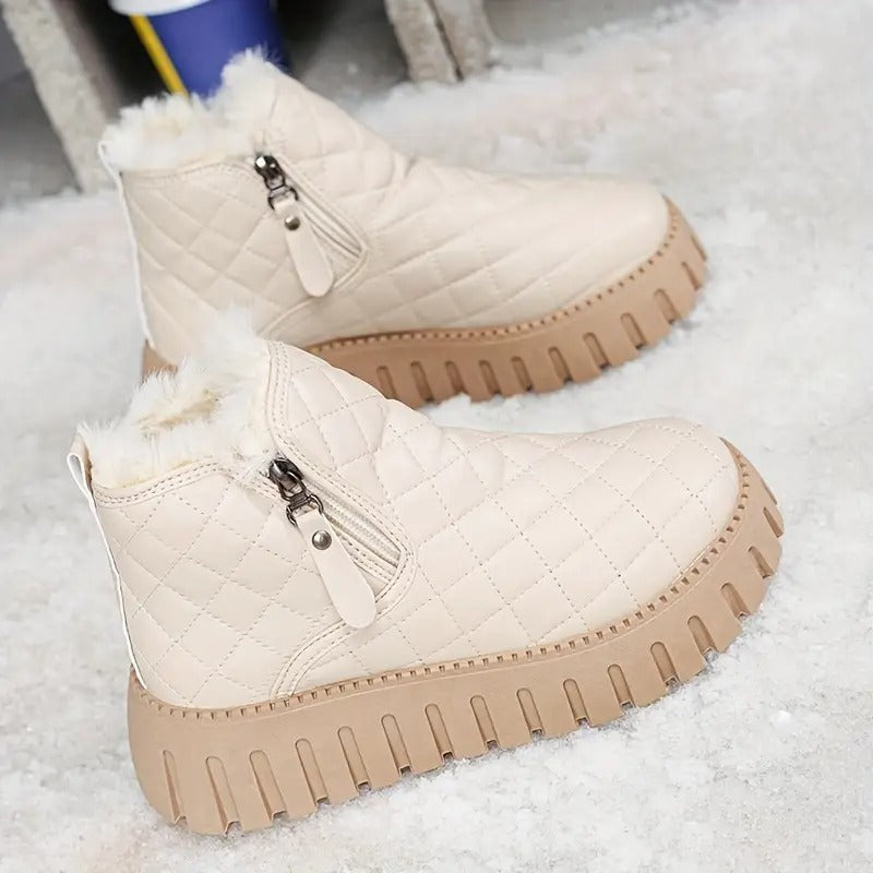 Bottes d’hiver chaudes – Confortables, doublées et résistantes au froid