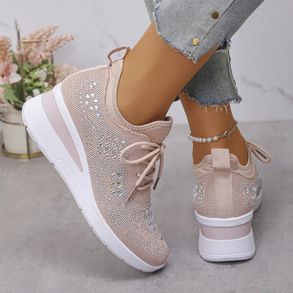 Baskets Confortables – Élégance scintillante et confort absolu