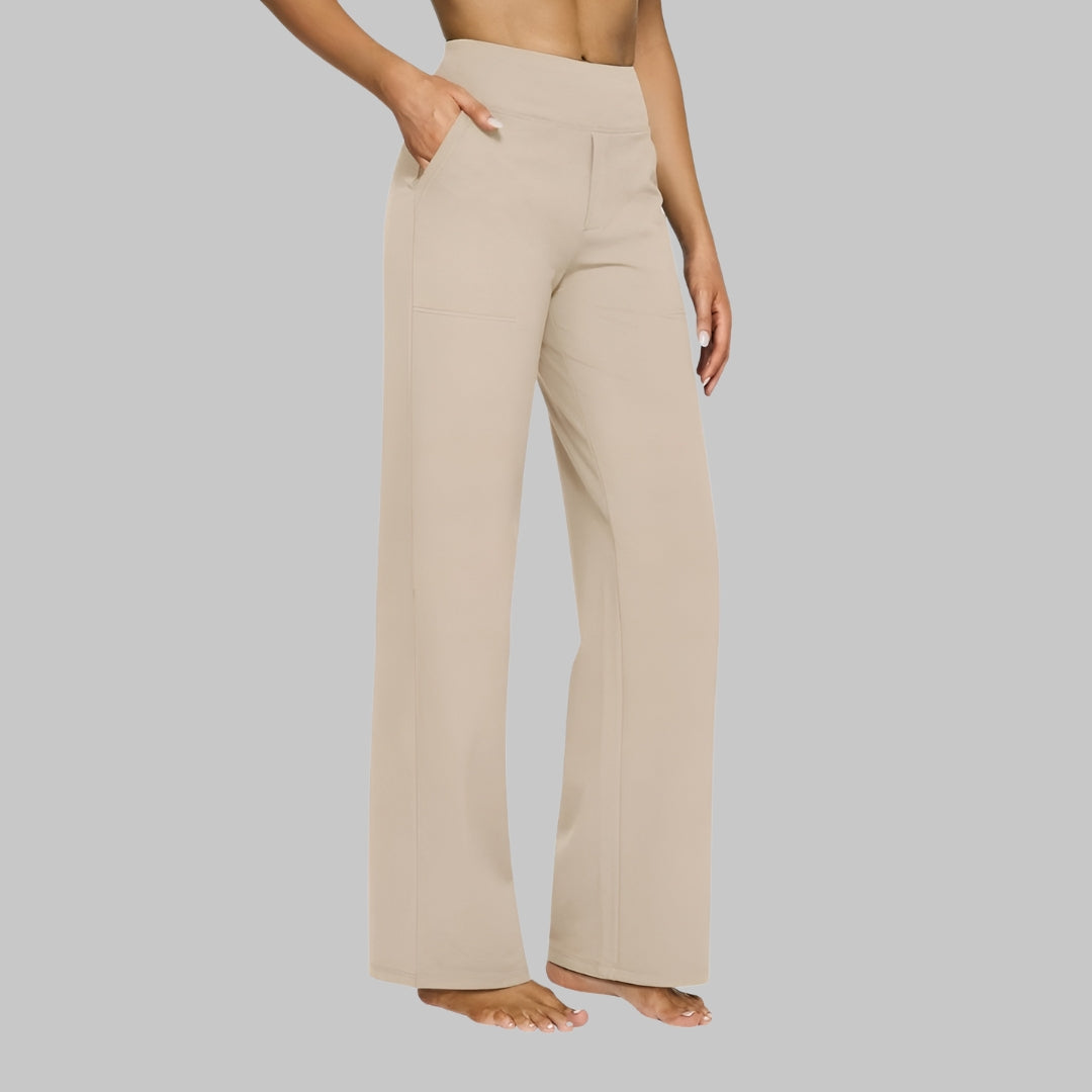 Pantalon Taille Haute – Confort Absolu et Élégance Naturelle