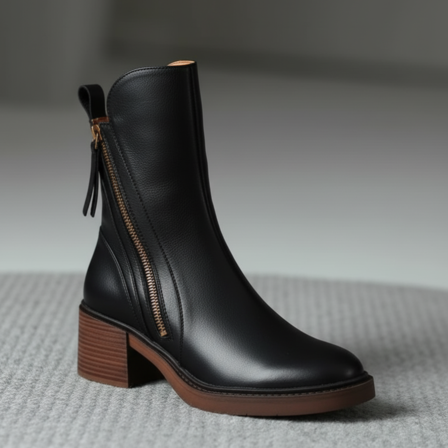 Bottines élégantes – Confort, hauteur & imperméabilité