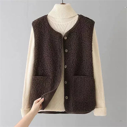 Gilet de Luxe en Laine – Chaud & Élégant avec Détails Poches